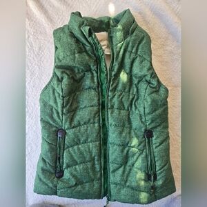 Green Tea Women's Green Puffer Vest